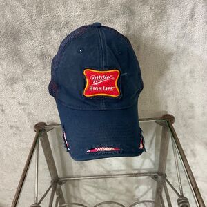 Miller High Life Licensed Patch Snapback Mesh Trucker Hat Cap OSFA peek a boo